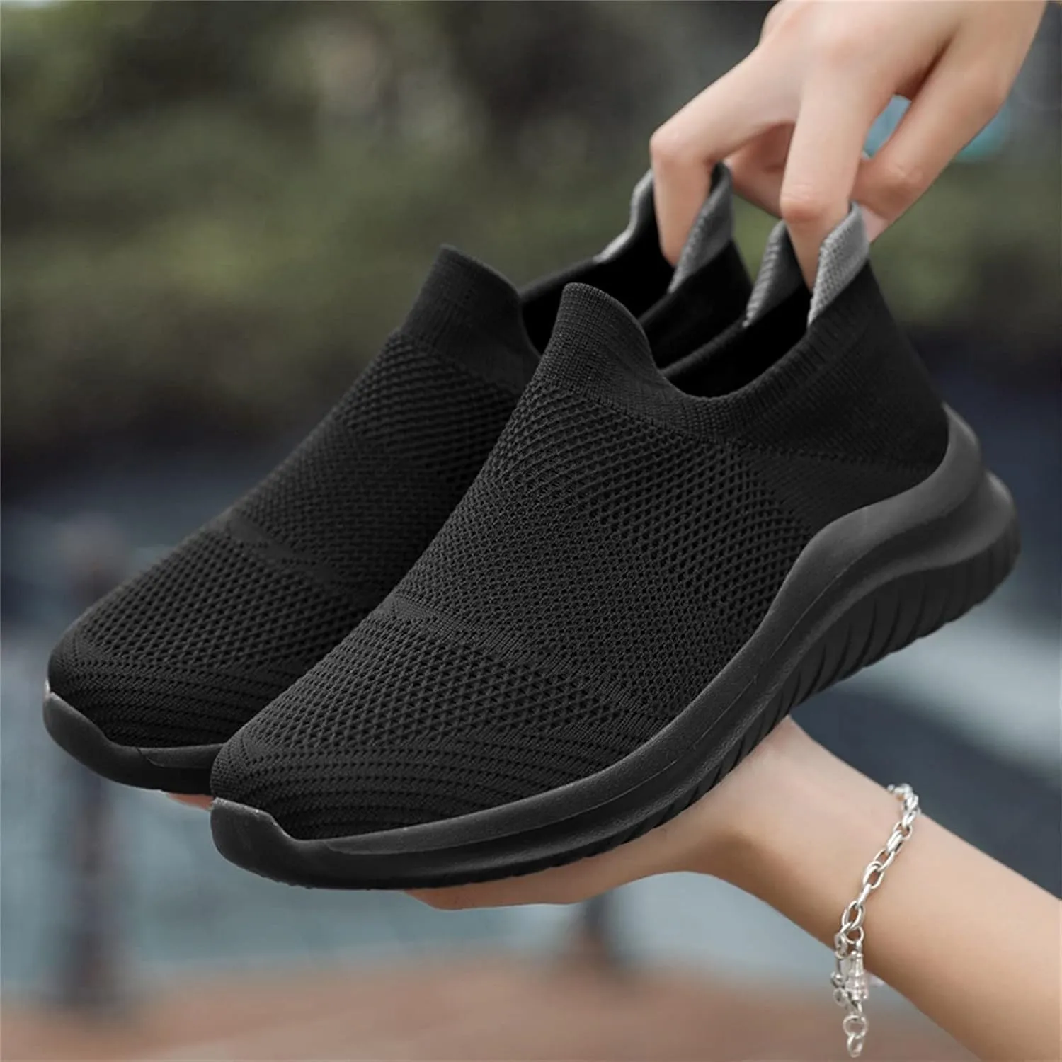 Women Running Shoes Lightweight Tennis Shoes Non Slip Tennis Shoes Men Mesh Casual Work Shoes Fashion Sneakers Brown Tennis Shoe Trainers Shoe