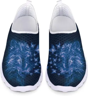 Womens Athletic Water Shoes Air Mesh Comfortable Slip-on Outdoor Sport Sneakers