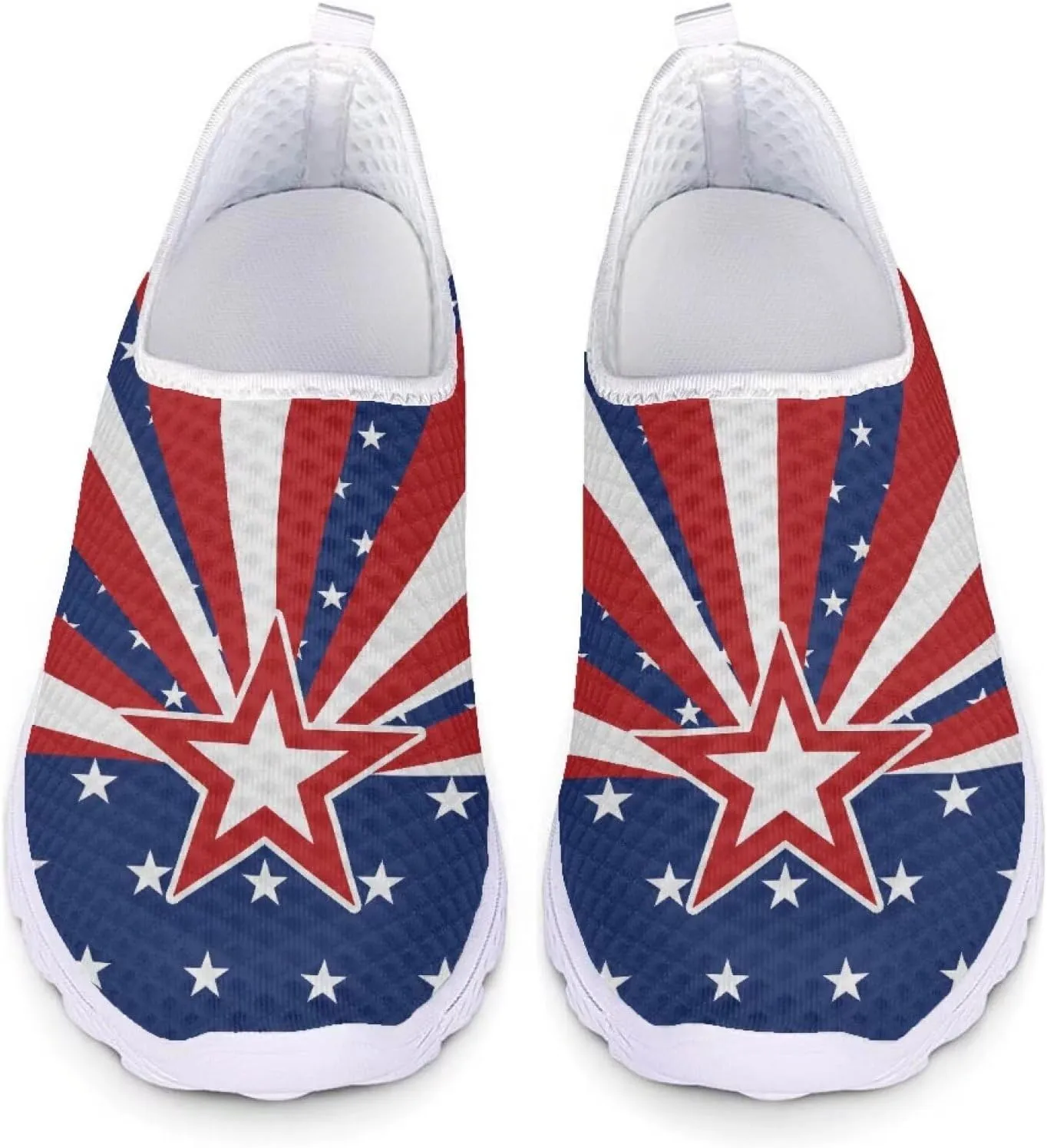 Womens Athletic Water Shoes Air Mesh Comfortable Slip-on Outdoor Sport Sneakers