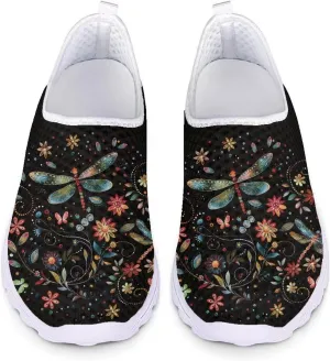 Womens Athletic Water Shoes Air Mesh Comfortable Slip-on Outdoor Sport Sneakers