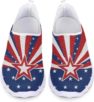 Womens Athletic Water Shoes Air Mesh Comfortable Slip-on Outdoor Sport Sneakers