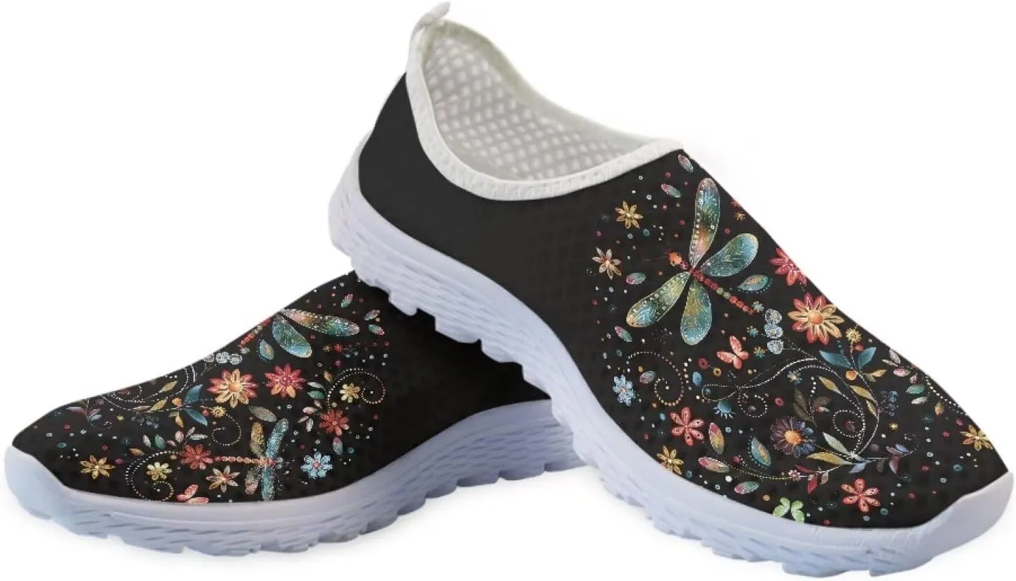 Womens Athletic Water Shoes Air Mesh Comfortable Slip-on Outdoor Sport Sneakers