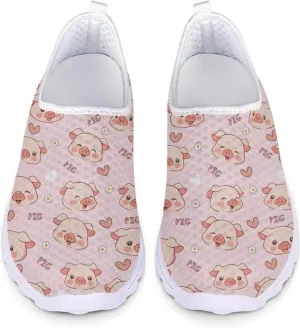 Womens Athletic Water Shoes Air Mesh Comfortable Slip-on Outdoor Sport Sneakers