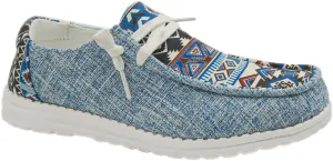 Women's Aztec Print Slip-On Loafers - Elastic Lace Comfort Shoes, Lightweight Foam Sole, Orthotic Support for Daily Wear, Trendy Casual Sneakers (US 6-11)