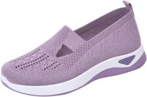 Womens Casual Slip On Loafers Comfortable Walking Shoes Lightweight Canvas Sneakers Flat Non Slip Flats
