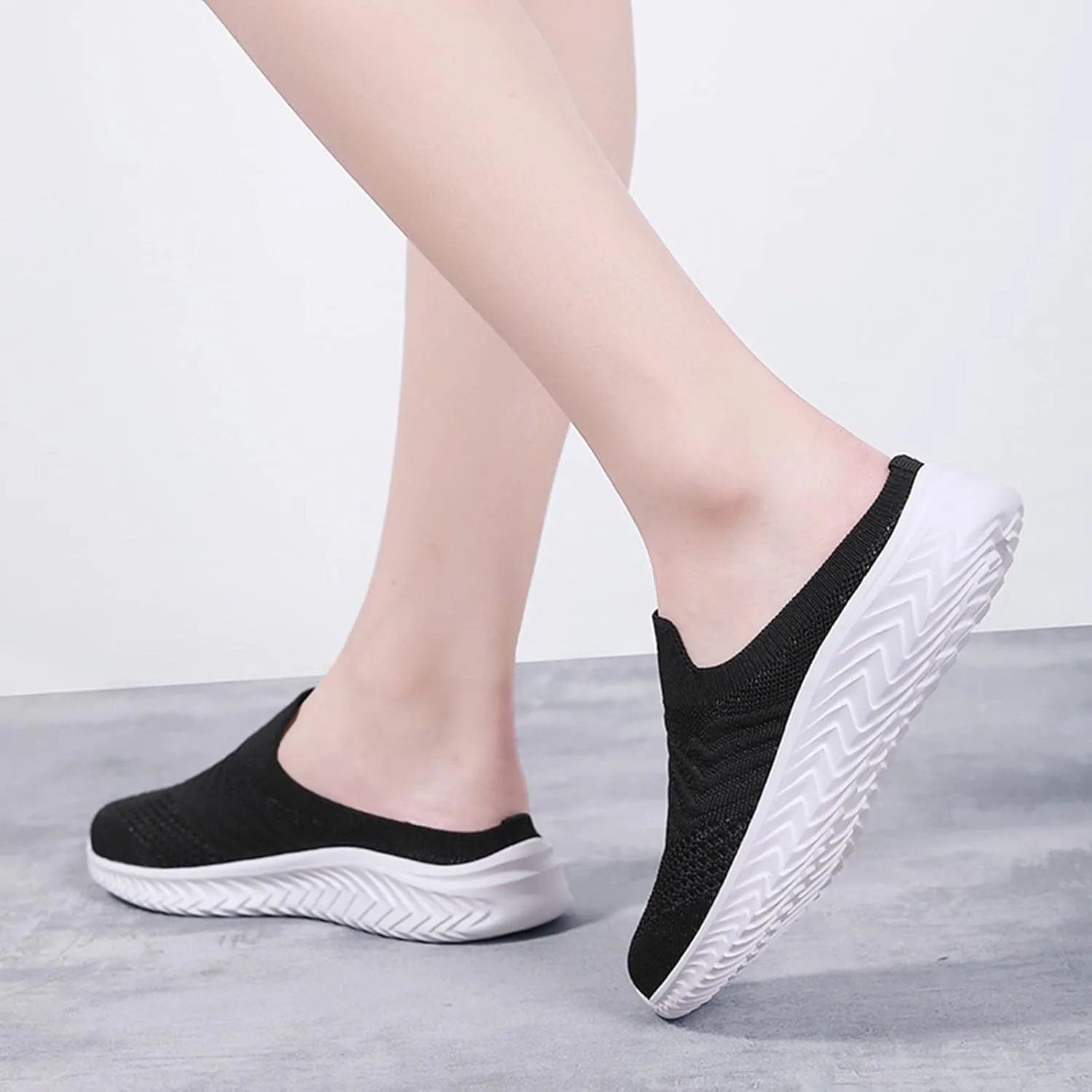 Womens Casual Slip On Loafers Comfortable Walking Shoes Lightweight Canvas Sneakers Flat Non Slip Flats