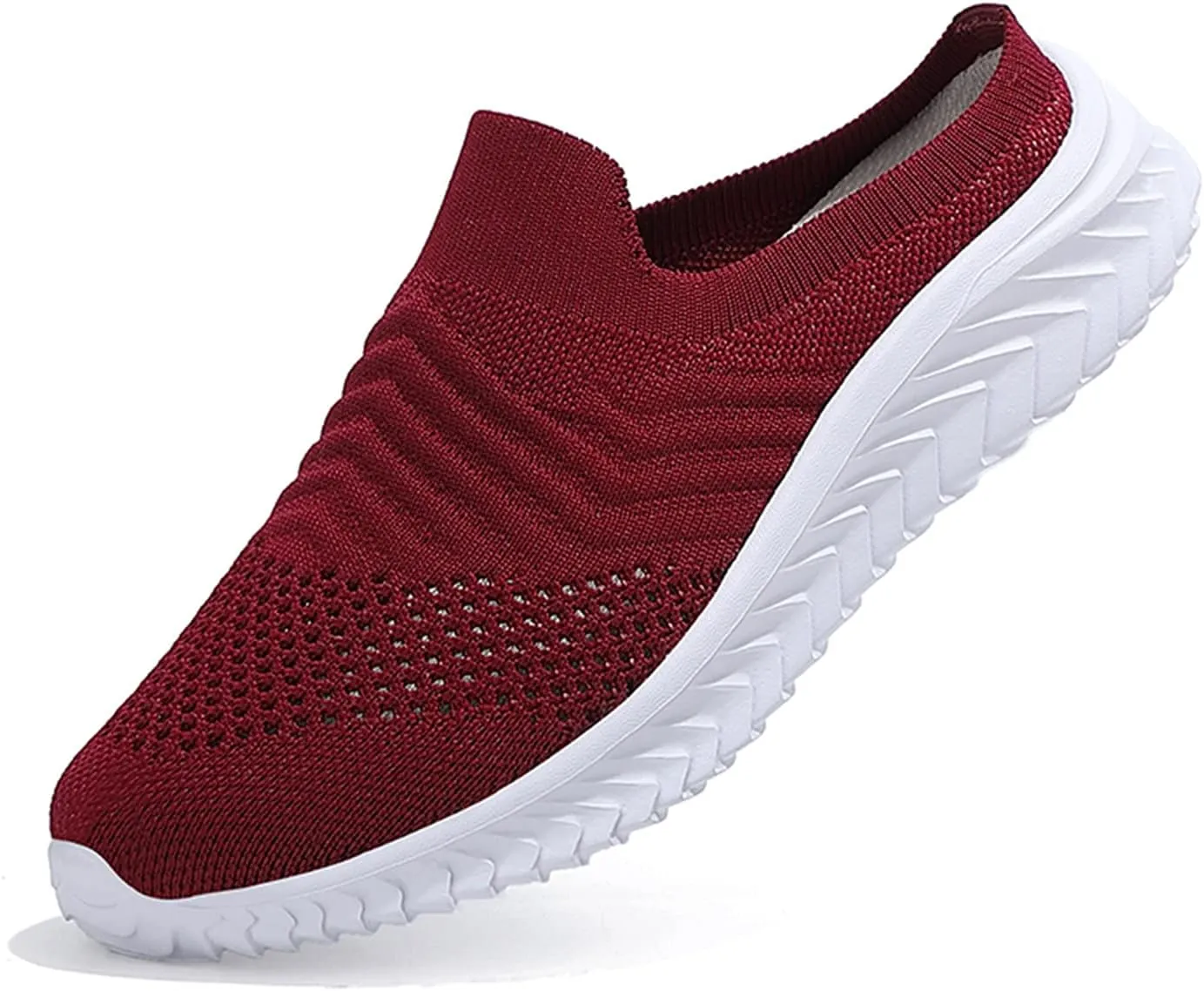 Womens Comfortable Orthopedic Sneakers Slip On Walking Shoes with Arch Support Casual Loafers for Plantar Fasciitis Foot Pain Relief Swollen Feet