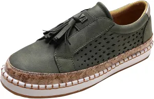 Womens Orthopedic Diabetic Walking Sneakers Slip On Shoes with Arch Support Comfortable Casual Loafers Plantar Fasciitis Relief Foot Pain