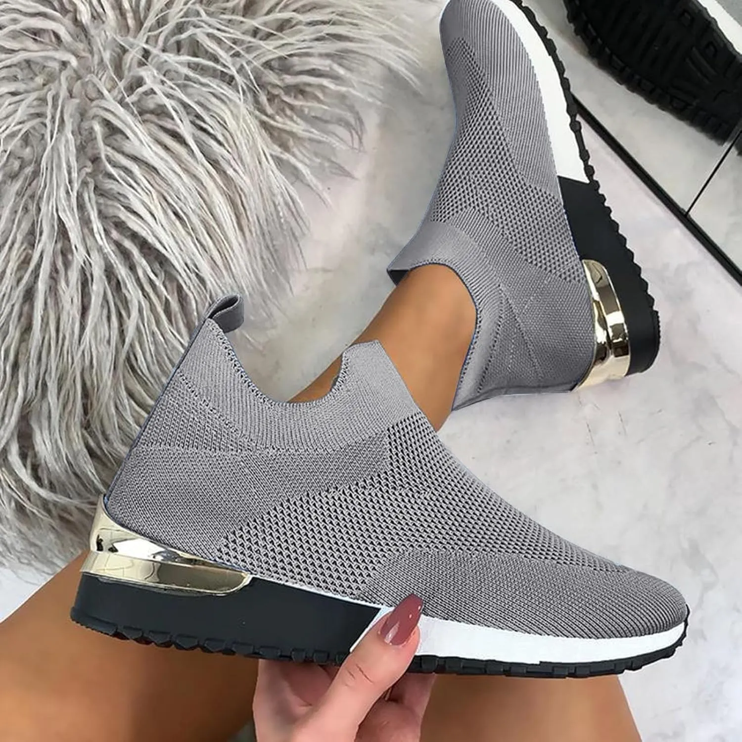 Womens Running Shoes Mesh Breathable Casual Shoes for Fall Women Shoes Sneakers Sneakers for Women Walking Non Slip Basketball Shoe Grip Trainers Shoe