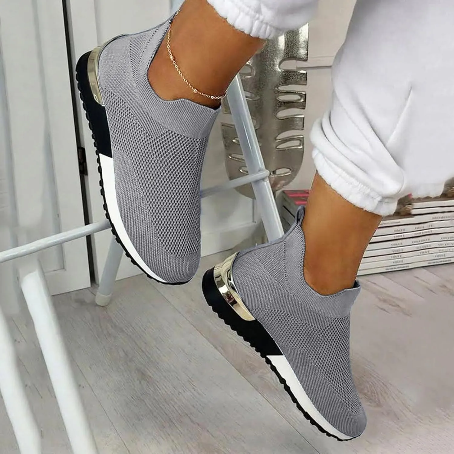 Womens Running Shoes Mesh Breathable Casual Shoes for Fall Women Shoes Sneakers Sneakers for Women Walking Non Slip Basketball Shoe Grip Trainers Shoe