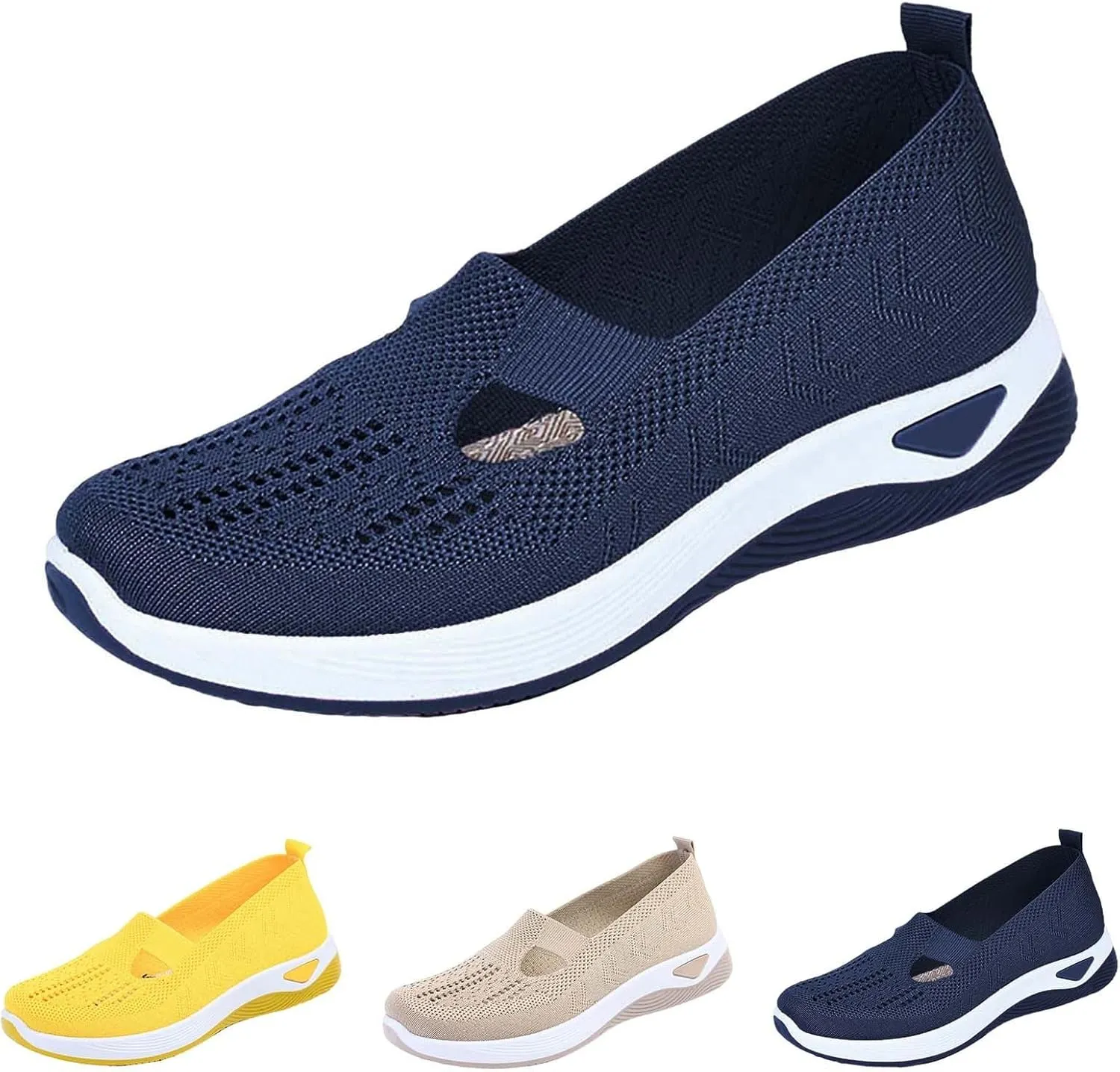 Womens Shoes Fall 2024White Platform Sneakers Black Loafers Women Closed Toe Indoor and Outdoor Christmas Print Shoes Women Comfort Cute Casual Slip On Lightweight