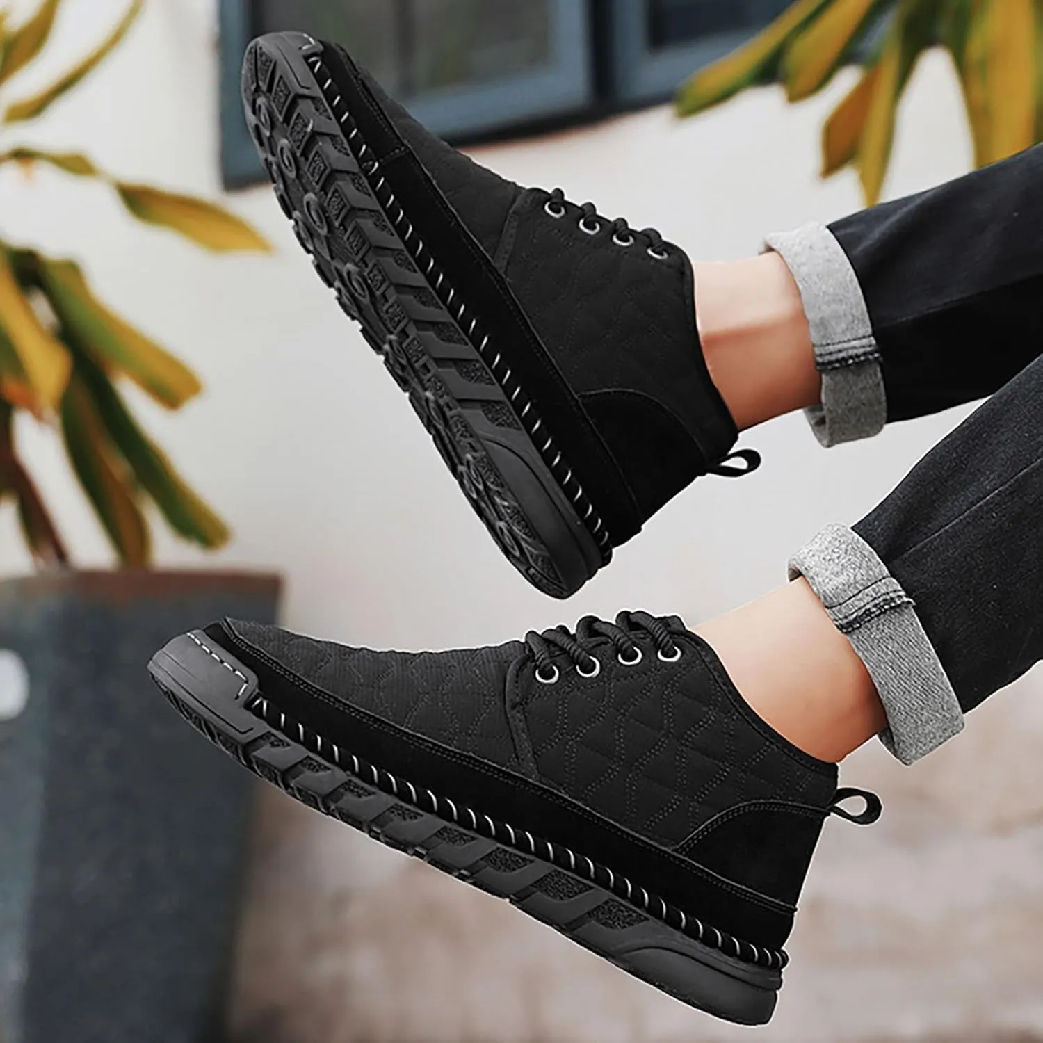 Women's Sneakers Non Slip Work Shoes for Men Women's Loafer Flat Comfortable Dressy Slip on Loafers for Women Dressy Women's Sneakers in White in Wide Width