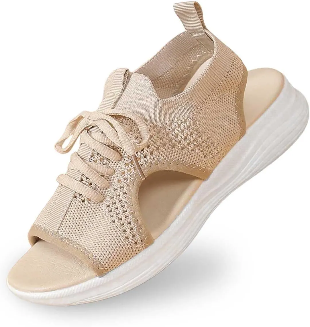 Women's Summer Fashion Cloth Breathable Open Toed Sandals Comfortable Platform Shoes Shoes Women