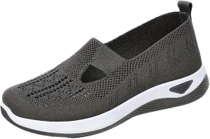 Women's Woven Orthopedic Breathable Soft Shoes Running Shoes for Men Walking White Casual Shoes Chunky Sneakers Steel Toe Tennis Shoe Casual Loafers
