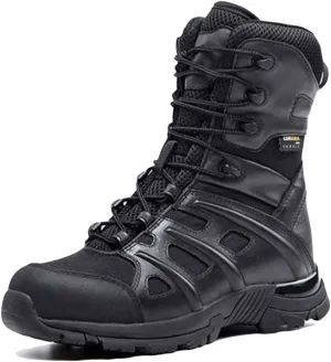 Wygwlg Men Boots Wear-Resisting Non-Slip Outdoor Climbing Hiking Boots Combat Military Boots Shoes High Top Shoes for Mens