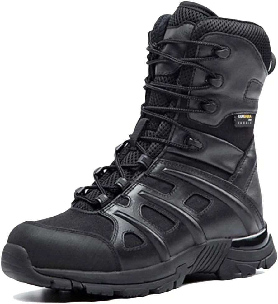 Wygwlg Men Boots Wear-Resisting Non-Slip Outdoor Climbing Hiking Boots Combat Military Boots Shoes High Top Shoes for Mens