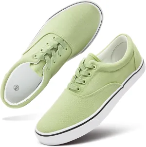 yageyan Men’s Low Top Canvas Walking Shoes Lace-up Fashion Sneakers Casual