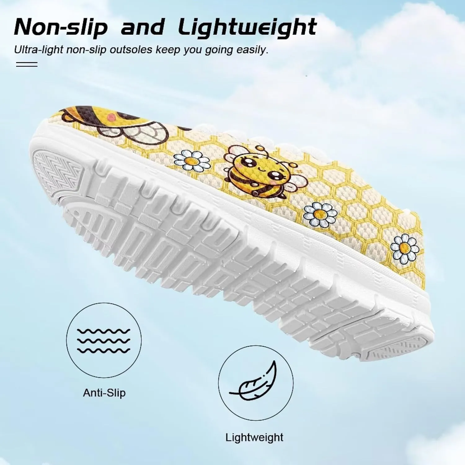 Yzaoxia Kids Shoes Ultralight Breathable Air Mesh Shoes for Child Comfortable Flat Sports Shoes